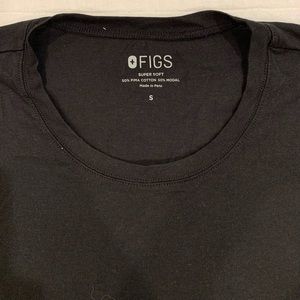 Figs Black Underscrub Shortsleeve